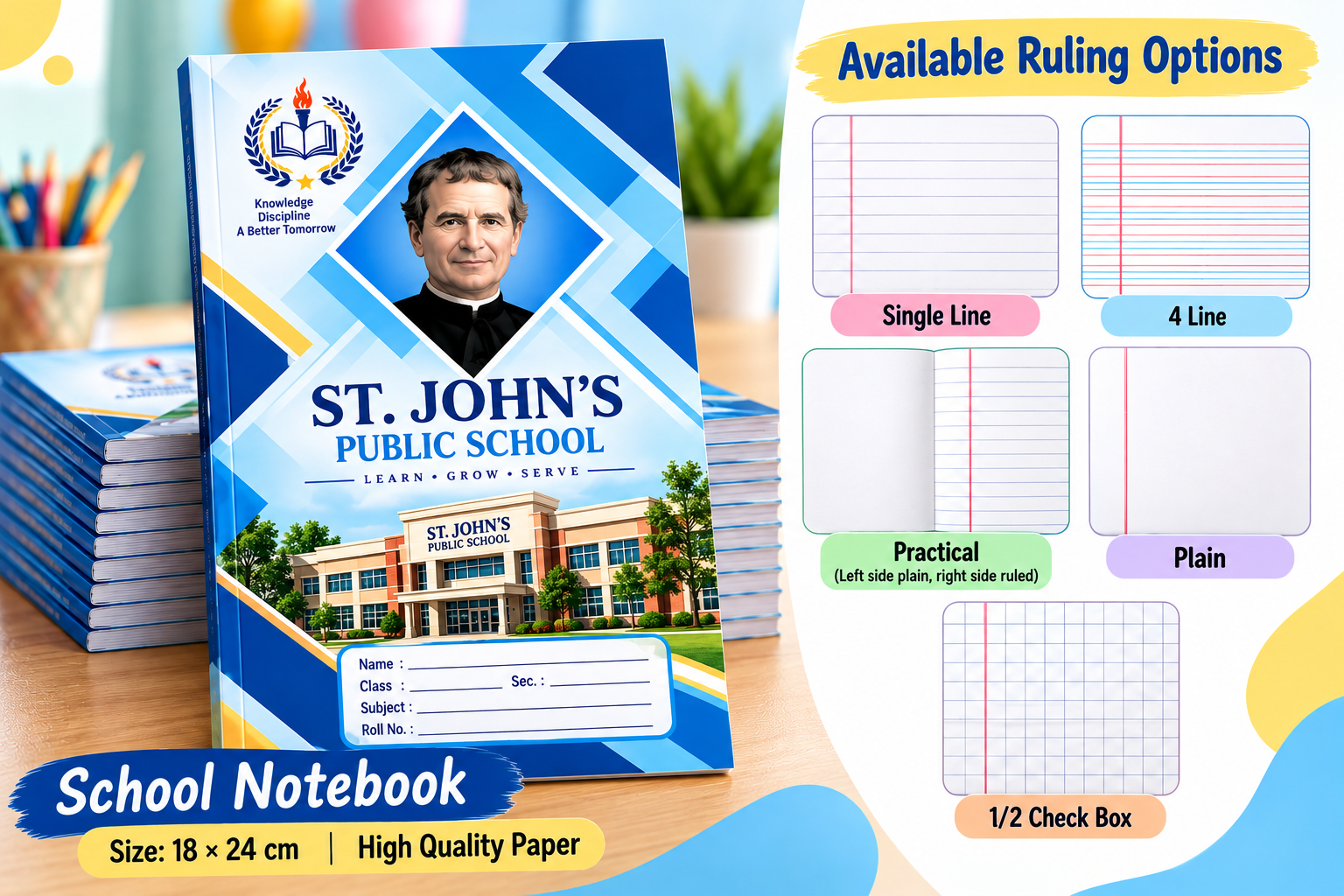 Notebook/Exercise Book - View 3